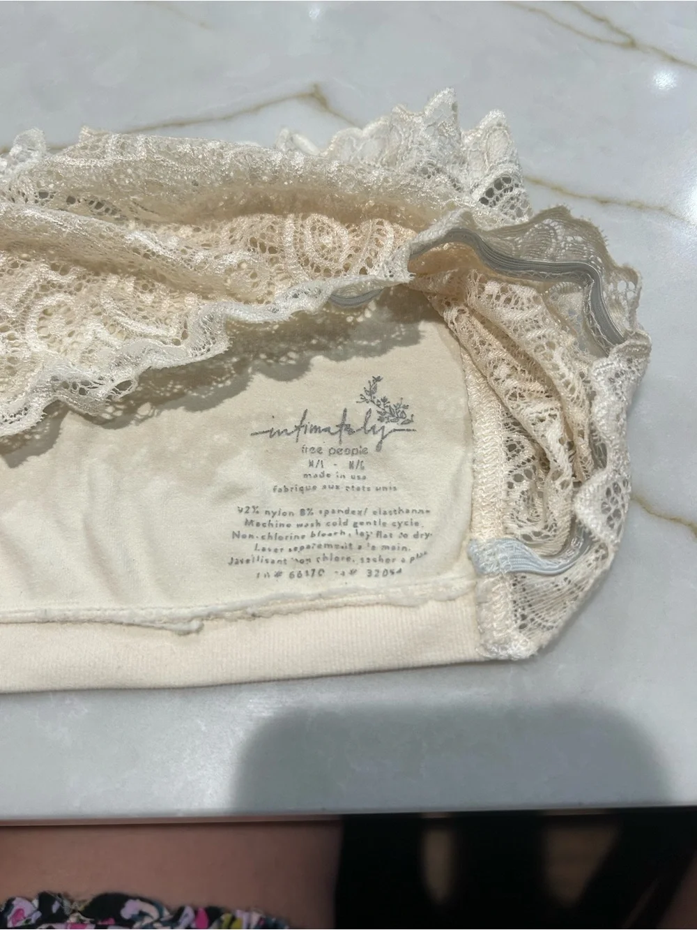 Intimately Free People M/L Bandeau Bralette Neutral Pullover Stretch